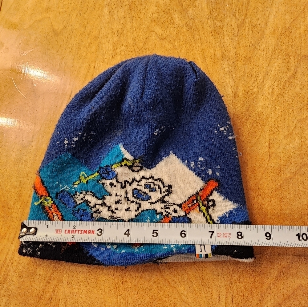 Smartwool Kids Reversible Blue Yeti Beanie - Picture 8 of 8